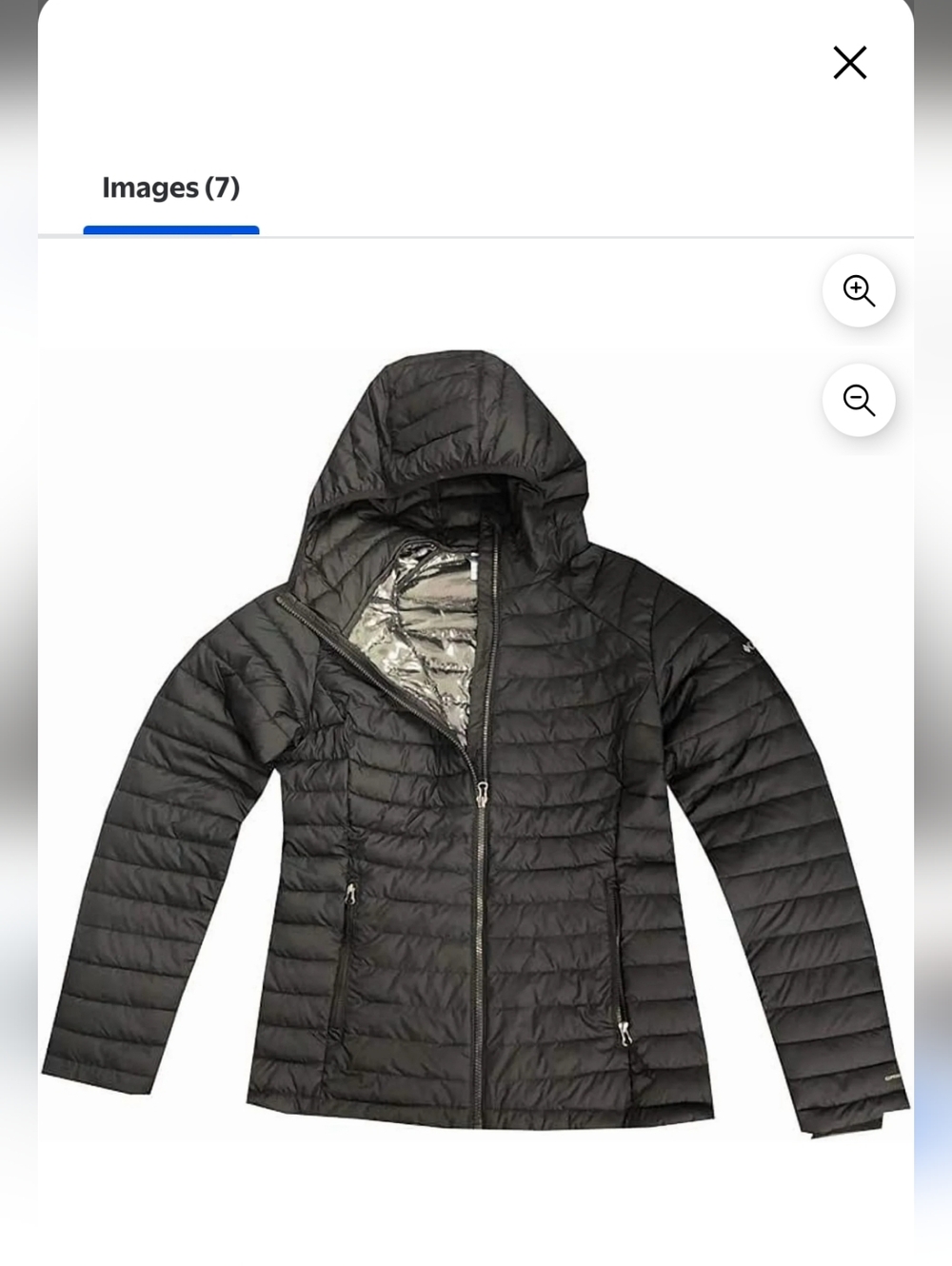 Worn Once-Columbia Black Quilted Hooded Lightweight Puffer Jacket